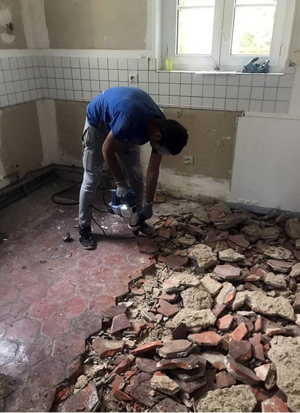 Démolition de carrelage 